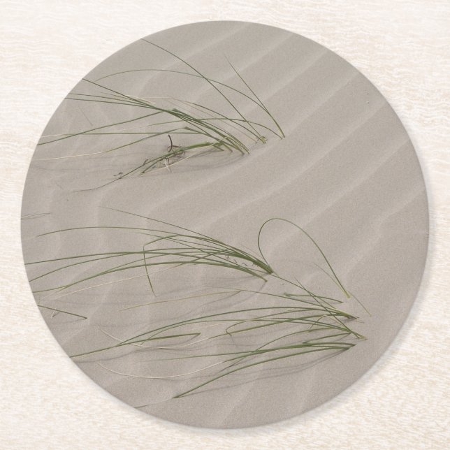 Dessous De Verre Rond Herbe de plage (Devant)