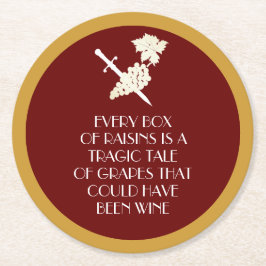 Dessous De Verre Rond Histoire tragique