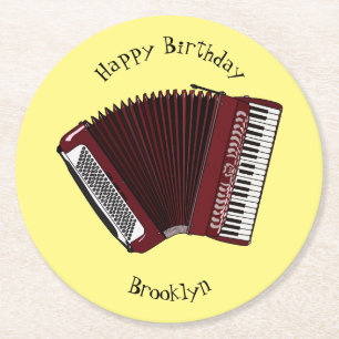 Dessous De Verre Rond Illustration d'accordion