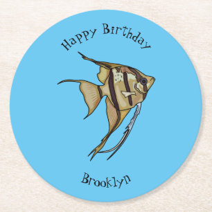 Dessous De Verre Rond Illustration d'angelfish