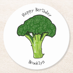Dessous De Verre Rond Illustration de Broccoli