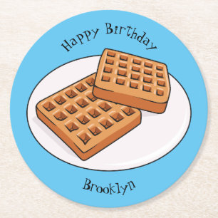 Dessous De Verre Rond Illustration de gaufre