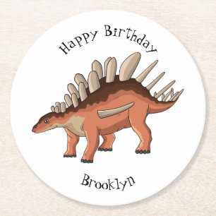 Dessous De Verre Rond Illustration de Kentrosaurus