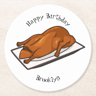 Dessous De Verre Rond Illustration de Peking duck