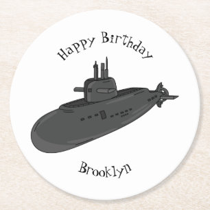 Dessous De Verre Rond Illustration sous-marine