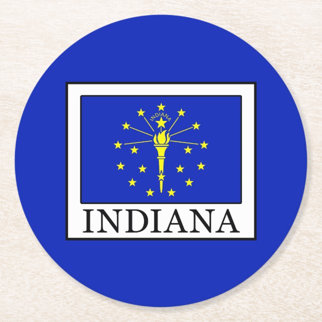 Dessous De Verre Rond Indiana (Devant)