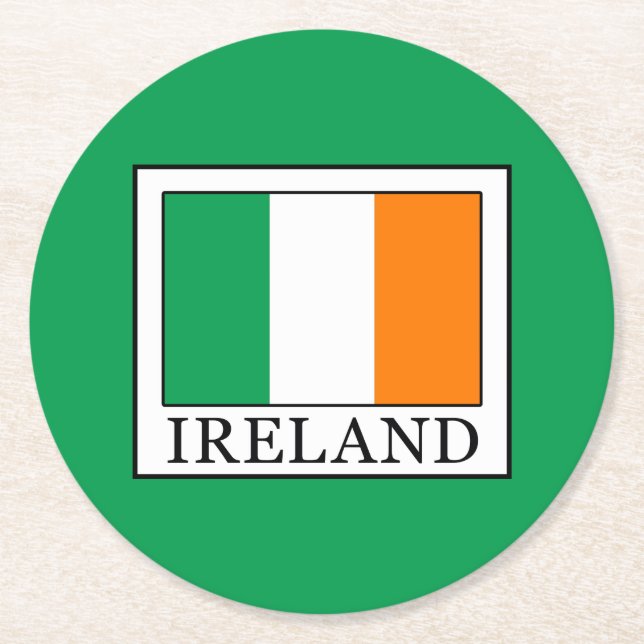 Dessous De Verre Rond Irlande (Devant)
