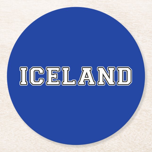 Dessous De Verre Rond Islande (Devant)
