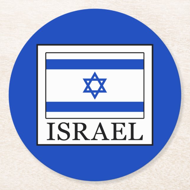 Dessous De Verre Rond Israël (Devant)