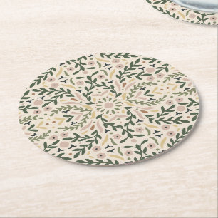 Dessous De Verre Rond Jardin botanique Floral