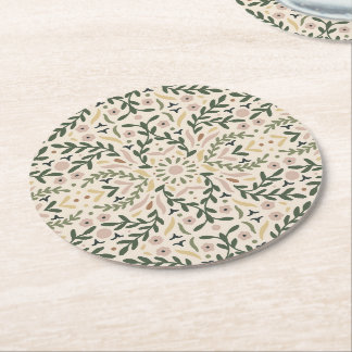 Dessous De Verre Rond Jardin botanique Floral