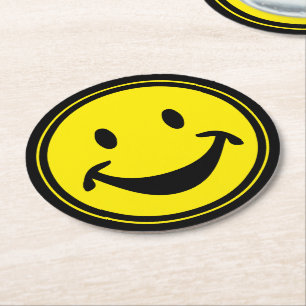 Dessous De Verre Rond Jaune amusant + votre dos. & idées