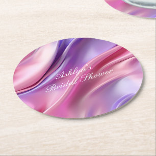 Dessous De Verre Rond Joli Rêve rose pourpre