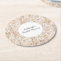 Jolie Fête de Mariage Florale Brun Clair