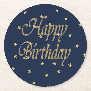Dessous De Verre Rond Joyeux anniversaire de la Marine