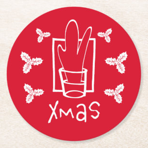 Dessous De Verre Rond Joyeux Noël