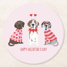 Joyeux Valentines Day Chiens de Danse