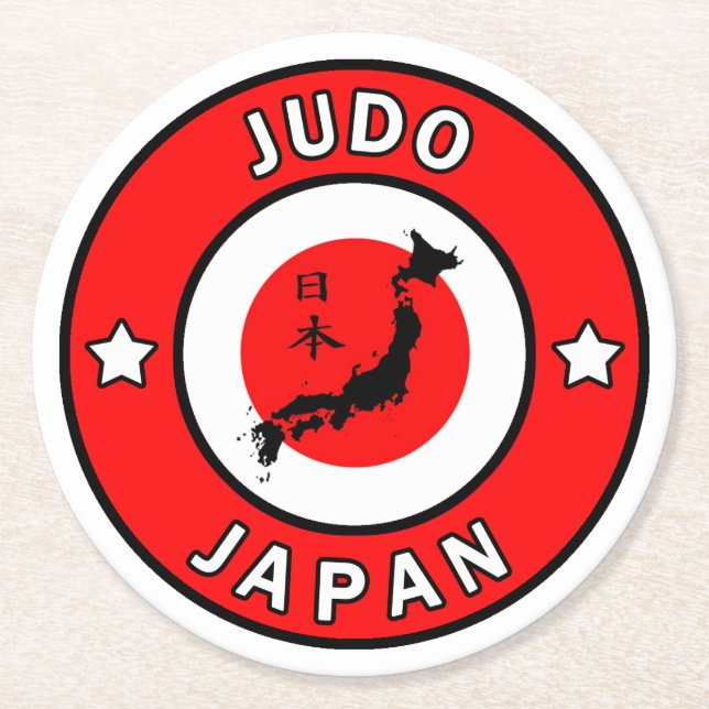 Dessous De Verre Rond Judo (Devant)