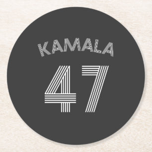 Dessous De Verre Rond Kamala Harris 47ème président Election Gift