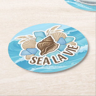 Dessous De Verre Rond La Vie de Mer
