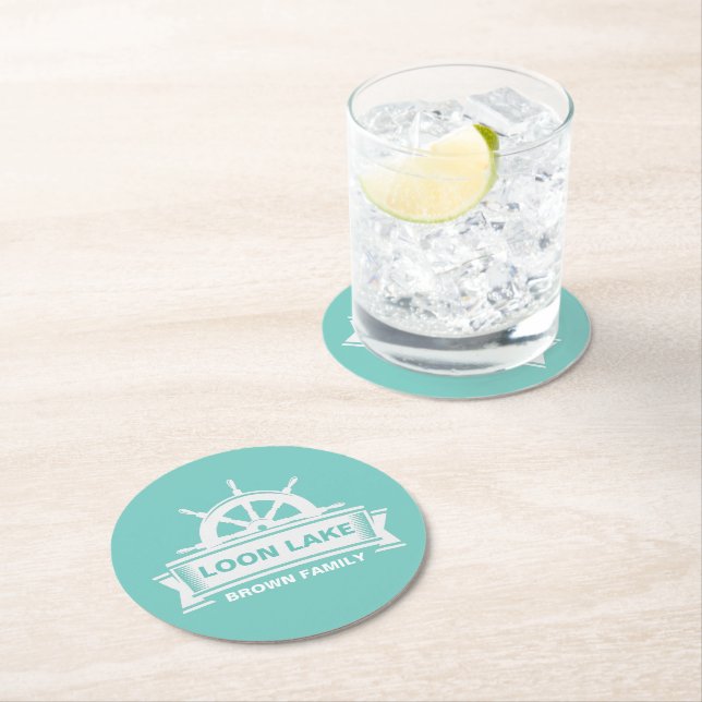 Dessous De Verre Rond Lac Family (En situation)