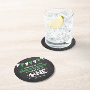 Dessous De Verre Rond Le Big One   Football 1er anniversaire