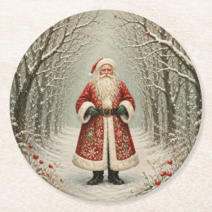 Dessous De Verre Rond Le Gardien du Chemin de l'Hiver