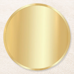 Dessous De Verre Rond Le Modèle flanc moderne à la mode Custom Faux Go