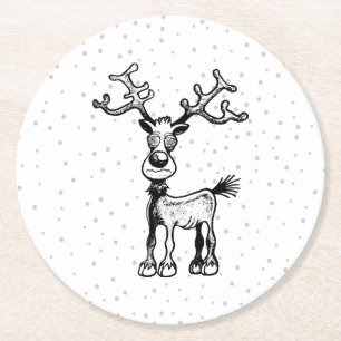 Dessous De Verre Rond Le Noël de Rudolph
