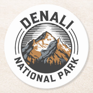 Dessous De Verre Rond Le Parc national de Denali