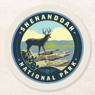 Dessous De Verre Rond Le Parc national de Shenandoah