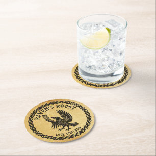 Dessous De Verre Rond Le Pub Raven's Roost Wick Écosse