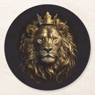 Dessous De Verre Rond Le Roi ! Le Lion d'Oz pas si puéril