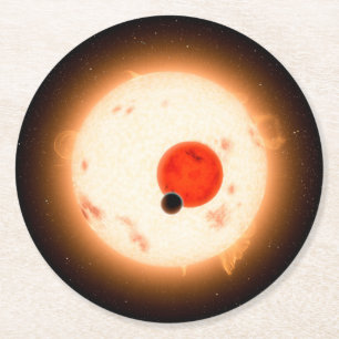 Dessous De Verre Rond Le système Kepler-16.