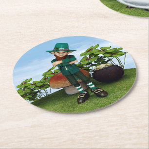 Dessous De Verre Rond Leprechaun