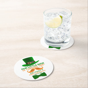 Dessous De Verre Rond Leprechaun moderne St. Patrick's Any Age Anniversa