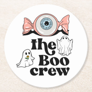 Dessous De Verre Rond L'équipage du Boo   Spooktacular Halloween Squad
