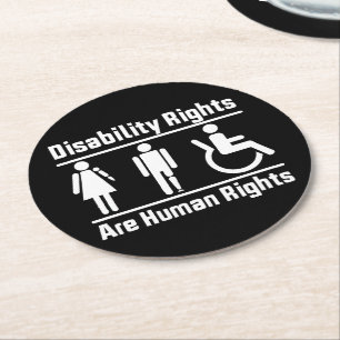 Dessous De Verre Rond Les droits des personnes handicapées sont des droi