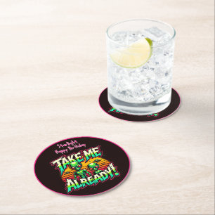 Dessous De Verre Rond Les frissons cosmiques vous appellent !