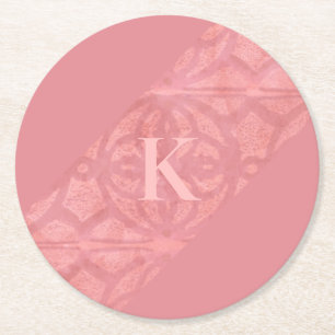 Dessous De Verre Rond LETTRE Batik ROUTINE