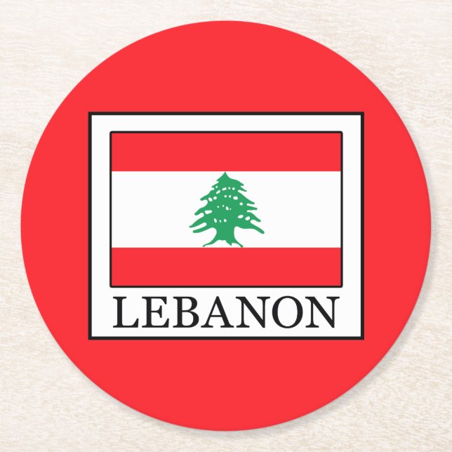 Dessous De Verre Rond Liban (Devant)