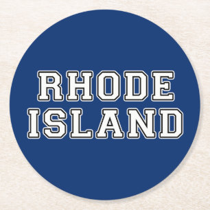 Dessous De Verre Rond L'île Rhode