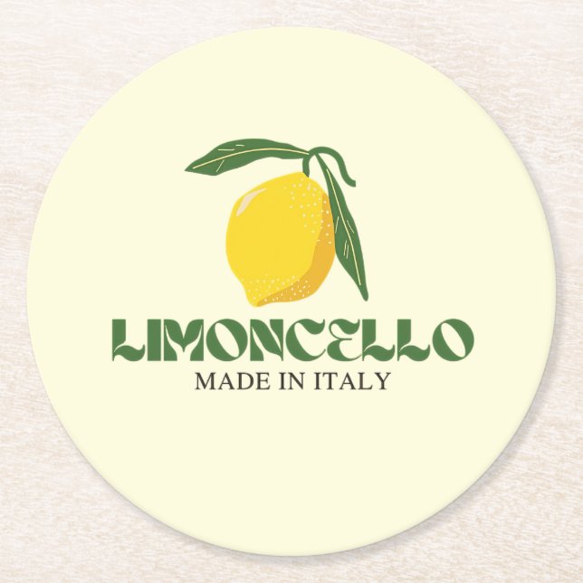 Dessous De Verre Rond Limoncello (Devant)