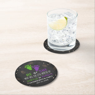Dessous De Verre Rond Little Monster Halloween Genre Revela Party