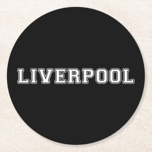 Dessous De Verre Rond Liverpool Angleterre