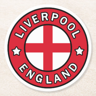 Dessous De Verre Rond Liverpool Angleterre
