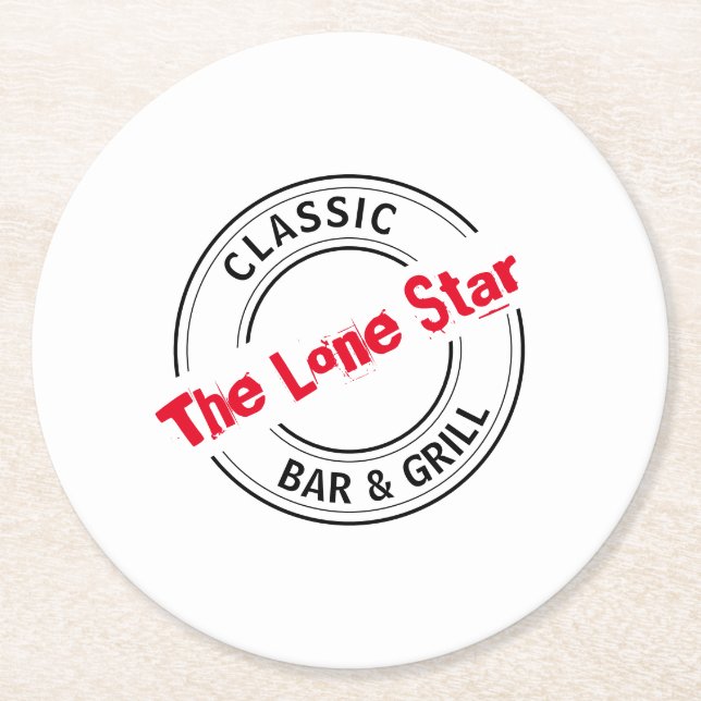 Dessous De Verre Rond Logo Classic Bar & Grill, Pub/Brasserie (Devant)