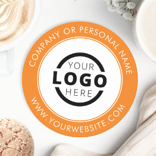 Dessous De Verre Rond Logo d'entreprise de marque personnalisée Promotio