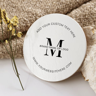 Dessous De Verre Rond Logo d'entreprise Open House Corporate Event Brand