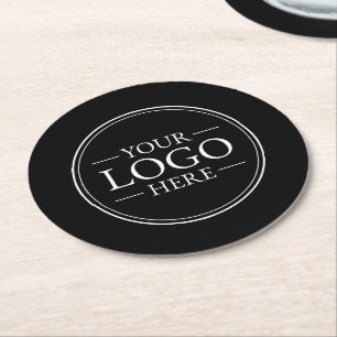 Dessous De Verre Rond Logo d'entreprise personnalisé